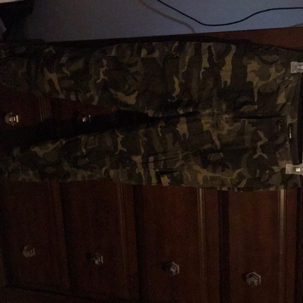 The pants were too big, they could fit a medium.